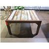 Image 3 : Square Distressed Wood Table Bali Boo 32"x32"x18"H