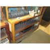 Image 15 : Wooden 2 pc Bar 142"L w/ Indonesian Reclaimed Boat Planks & 5 RH Stools 17"x17"x35"H
