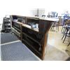 Image 16 : Wooden 2 pc Bar 142"L w/ Indonesian Reclaimed Boat Planks & 5 RH Stools 17"x17"x35"H