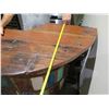 Image 18 : Wooden 2 pc Bar 142"L w/ Indonesian Reclaimed Boat Planks & 5 RH Stools 17"x17"x35"H