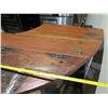 Image 20 : Wooden 2 pc Bar 142"L w/ Indonesian Reclaimed Boat Planks & 5 RH Stools 17"x17"x35"H