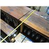 Image 24 : Wooden 2 pc Bar 142"L w/ Indonesian Reclaimed Boat Planks & 5 RH Stools 17"x17"x35"H