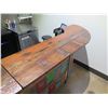 Image 7 : Wooden 2 pc Bar 142"L w/ Indonesian Reclaimed Boat Planks & 5 RH Stools 17"x17"x35"H