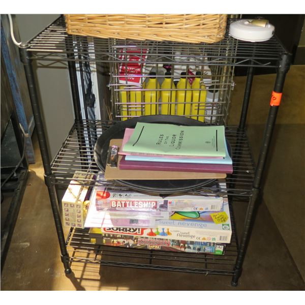 Metal Mesh 2 Tier Adjustable Shelf (Contents Not Included)