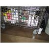 Image 3 : Uline Rolling Steel Locking Wine Cage Security Cart (Contents not included)