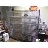 Image 1 : Uline Rolling Steel Locking Wine Cage Security Cart (Contents not included)