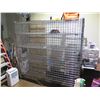 Image 2 : Uline Rolling Steel Locking Wine Cage Security Cart (Contents not included)