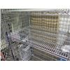 Image 7 : Uline Rolling Steel Locking Wine Cage Security Cart (Contents not included)