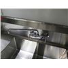 Image 3 : Wash & Lavar Metal Double Basin Utility Sink w/ 2 Ledges 60"x20"x37"H