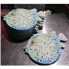 Image 1 : Qty Approx. 16 Blue Fish Serving Plates 15"L