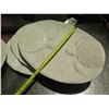Image 6 : Qty 10 Oval Green Honu Turtle Serving Plates 18"x11"