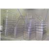 Image 1 : Multiple Commercial Clear Plastic Stackable Serving Containers w/ Lids