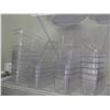 Image 2 : Multiple Commercial Clear Plastic Stackable Serving Containers w/ Lids