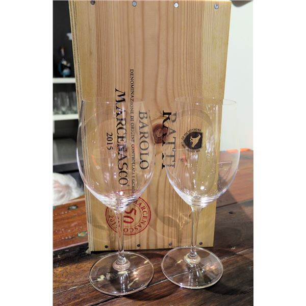 Qty 20  Stemmed Wine Goblet Glasses