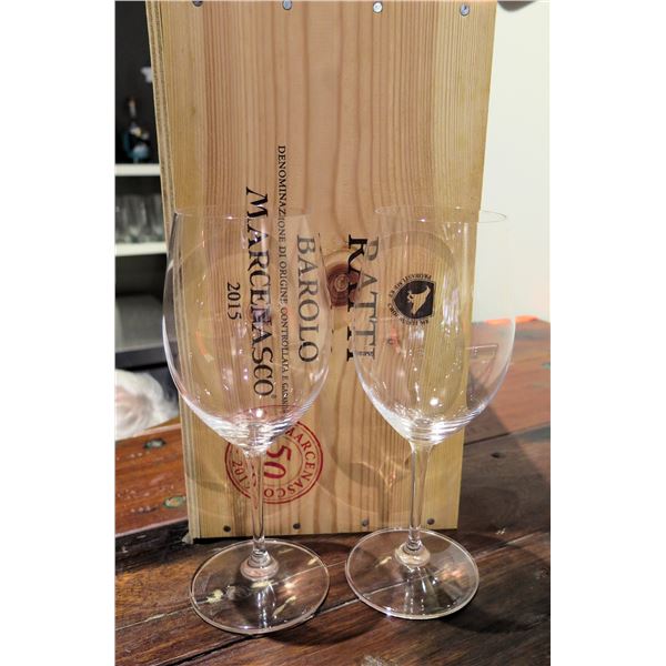 Qty 20  Stemmed Wine Goblet Glasses