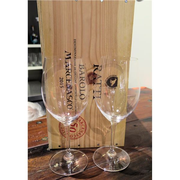 Qty 20  Stemmed Wine Goblet Glasses