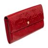 Image 3 : Louis Vuitton Red Vernis Monogram Leather Sarah Wallet