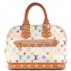 Image 1 : Louis Vuitton White Multicolor Monogram Alma Pm Bag