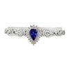 Image 1 : 3.97 ctw Tanzanite and Diamond Bracelet - 18KT White Gold