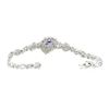 Image 3 : 3.97 ctw Tanzanite and Diamond Bracelet - 18KT White Gold