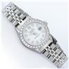 Image 3 : Rolex Ladies Stainless Steel White Diamond Lugs & Datejust Wristwatch