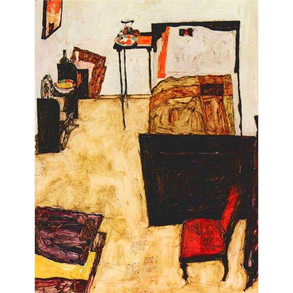 Egon Schiele - Schiele's Living Room In Neulengbach