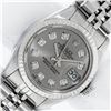 Image 1 : Rolex Ladies Stainless Steel Slate Grey Diamond 26MM Datejust Wristwatch With Ro