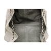 Image 6 : Chanel Gray Leather Drawstring Bucket Bag