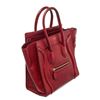 Image 2 : Celine Red Leather Micro Luggage Tote Bag