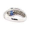 Image 3 : 2.55 ctw Sapphire And Diamond Ring - 14KT White Gold