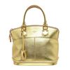 Image 2 : Louis Vuitton Gold Suhali Leather Lockit Satchel Bag