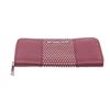Image 4 : Michael Kors Purple Studded Leather Jet Set Continental Zippy Wallet