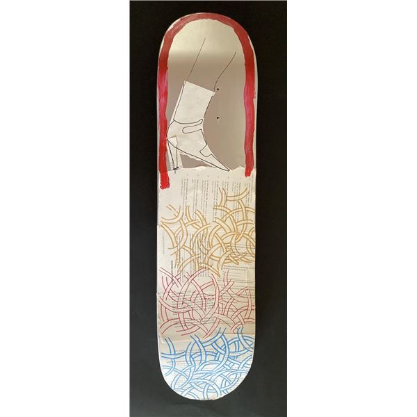 Handpainted skateboard  Power of Women  by Gino Perez