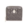 Image 1 : Marc Jacobs Grey Quilted Leather Compact Zippy Wallet