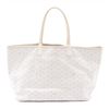 Image 2 : Goyard White Goyardine Coated Canvas St. Louis PM Tote Handbag