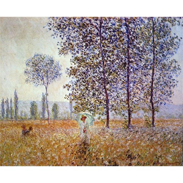 Claude Monet - Poplars in the Sunlight