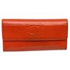 Image 1 : Chanel Red Caviar Leather CC Long Flap Wallet
