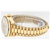 Image 6 : Rolex Ladies 18K Yellow Gold Sapphire And Champagne Index President Wristwatch W
