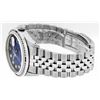 Image 8 : Rolex Mens SS Blue Vignette Diamond & Ruby Channel Set Diamond Datejust Wristwat