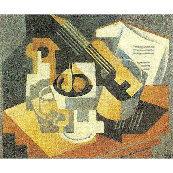 Juan Gris - Guitar And Fruit Bowl [1]