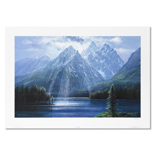 Splendor of The Tetons by Peter Ellenshaw (1913-2007) by Peter Ellenshaw (1913-2