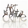 Image 1 : Art Is Not a Crime (Silver) by Mr Brainwash by Mr Brainwash