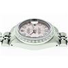 Image 6 : Rolex Ladies Stainless Steel Pink Diamond 18K Gold Bezel Datejust Wristwatch Wit