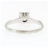 Image 7 : Vintage Solid 14k White Gold .46 ctw Prong Round Diamond Solitaire Engagement Ri