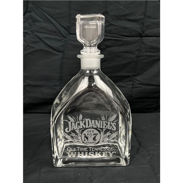 Jack Daniel's Old no. 7 Etched Whiskey Glass Jug