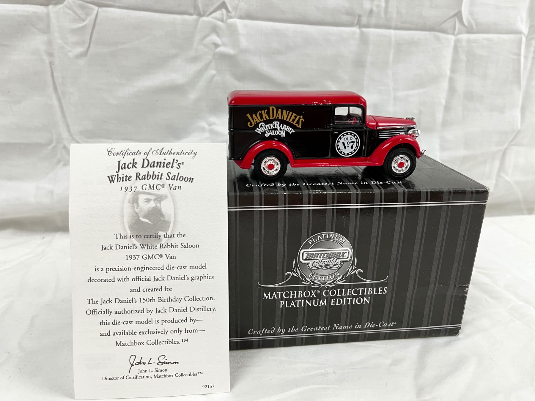 Jack Daniel's White Rabbit Saloon 1937 GMC Van Die Cast Model