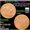 ***Auction Highlight*** 1794 Flowing Hair large cent Head of 1794 1c Graded vg10 by SEGS (fc)
