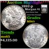 ***Auction Highlight*** 1892-p Morgan Dollar $1 Graded MS65 by SEGS (fc)