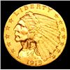 Image 2 : ***Auction Highlight*** 1915-p Gold Indian Quarter Eagle $2 1/2 Graded Select Unc by USCG (fc)