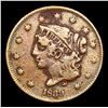 Image 2 : 1839 Booby Head Coronet Head Large Cent 1c Grades vf, very fine